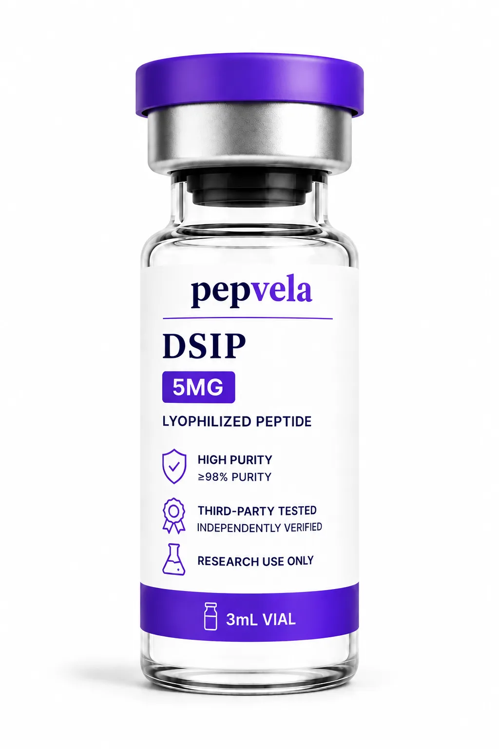 Pepvela DSIP 5mg research vial