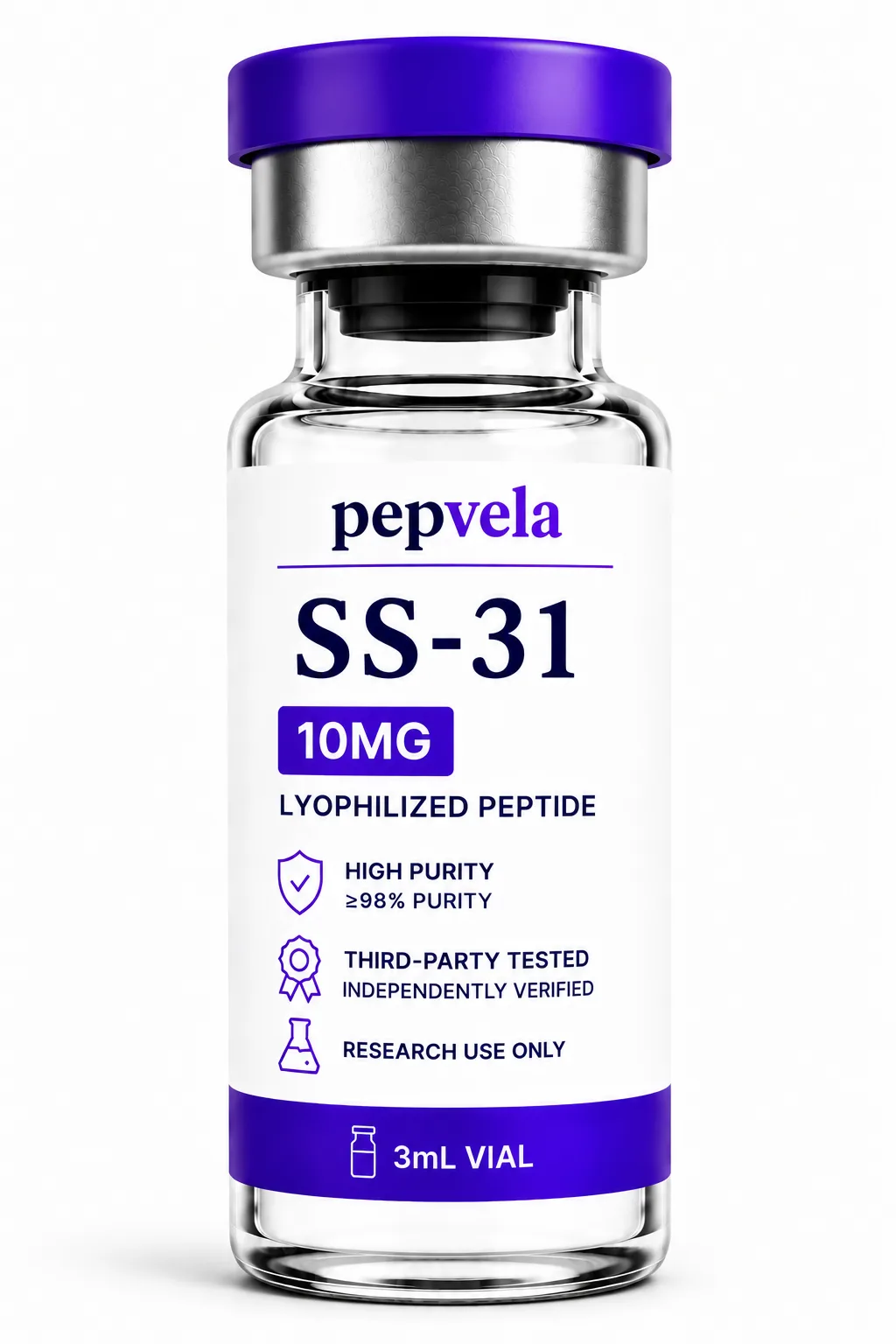 Pepvela SS-31 10mg research vial